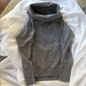 lululemon athletica Charcoal Cowl Neck Sweatshirt